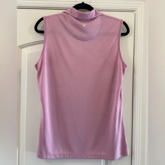 Callaway Women’s Sleeveless Quarter Zip Golf Polo - Picture 5 of 7